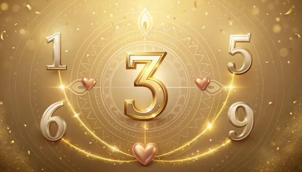 Destiny Number 3 marriage compatibility chart with best matching numbers