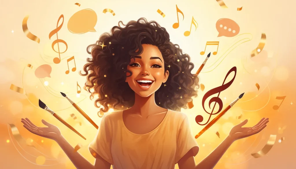 Destiny Number 3 personality traits showing creativity, optimism and charisma