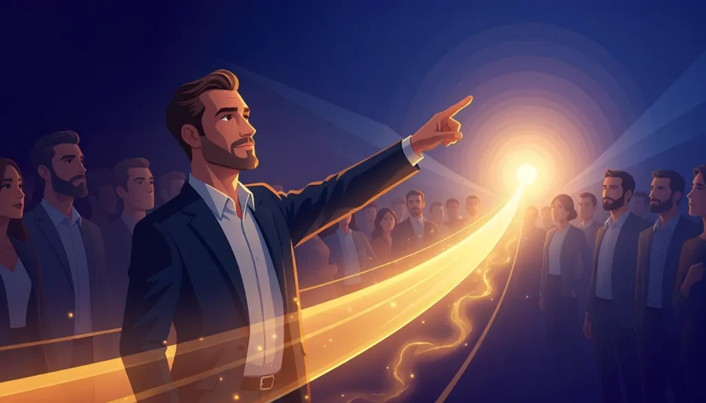 Destiny Number 1 personality traits — a natural leader guiding others with confidence and determination